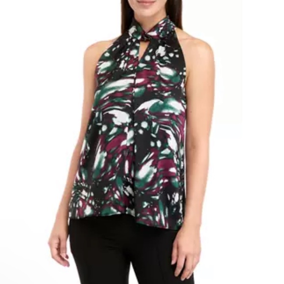 The Limited Tops - THE LIMITED Colorful Sleeveless Halter Top